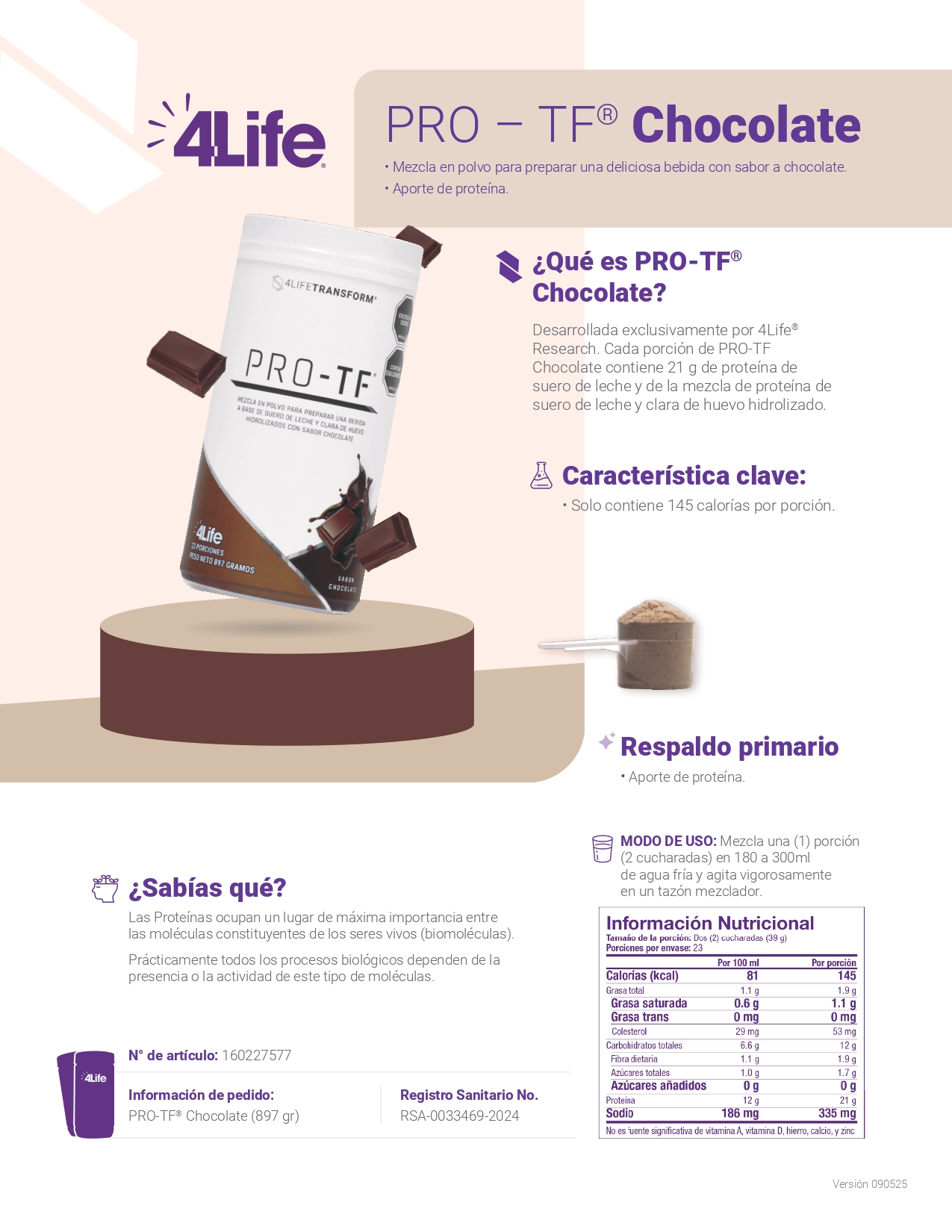 Pro-TF® Chocolate 🇨🇴 - Compra Oficial 4Life Pro_TF_Chocolate_Colombia - Oferta / Sale